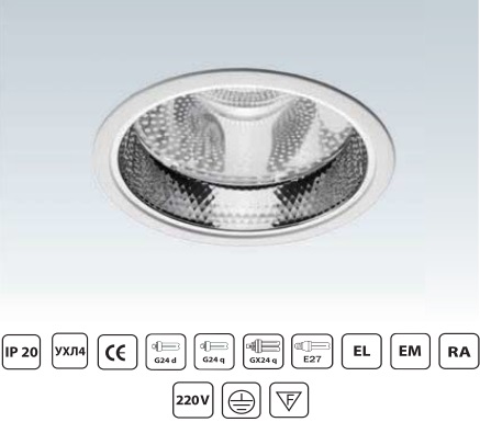 TLDR06 EM 14Вт 1200Лм 3000К 90Ra IP65 Светильник TLDR06 EM 14Вт 1200Лм 3000К 90Ra IP65